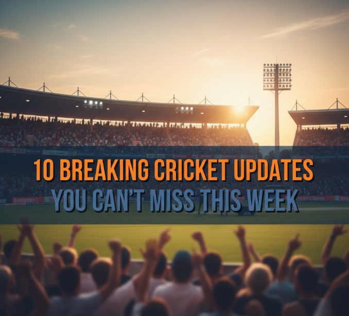 10 Breaking Cricket Updates You Can’t Miss This Week